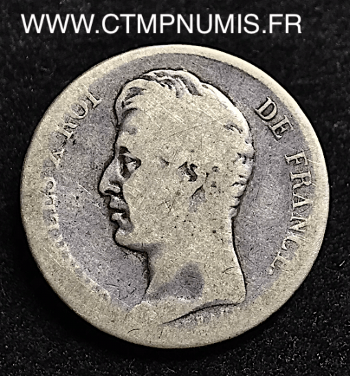 1 FRANC ARGENT CHARLES X 1825 M TOULOUSE