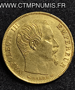 10 FRANCS OR PETIT MODULE NAPOLEON III  1854