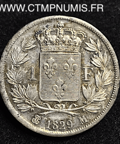 1 FRANC ARGENT CHARLES X 1829 M TOULOUSE