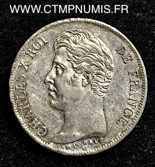 1 FRANC ARGENT CHARLES X 1829 M TOULOUSE