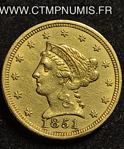 USA 2,5 DOLLAR OR LIBERTY 1851