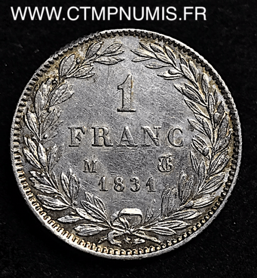 1 FRANC ARGENT LOUIS PHILIPPE 1831 TOULOUSE