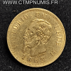 10 LIRE OR VISTOR EMMANUEL II 1863 T TURIN