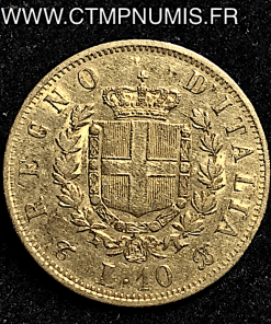 10 LIRE OR VISTOR EMMANUEL II 1863 T TURIN