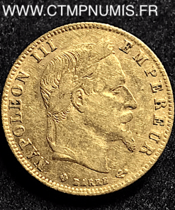 5 FRANCS OR NAPOLEON III 1865 BB STRASBOURG