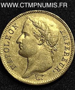 40 FRANCS OR NAPOLEON I° REPUBLIQUE 1808 A 