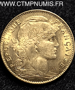 10 FRANCS OR COQ 1914 SPL