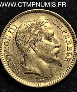 20 FRANCS OR NAPOLEON  LAUREE 1862 PARIS