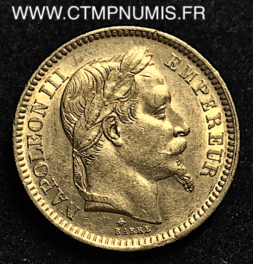 20 FRANCS OR NAPOLEON  LAUREE 1862 PARIS