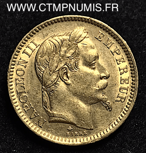 20 FRANCS OR NAPOLEON LAUREE 1862 PARIS