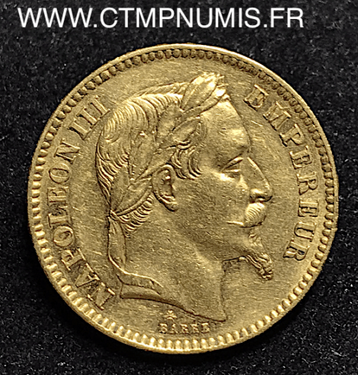 20 FRANCS OR NAPOLEON 1862 PETIT A PARIS