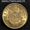 20 FRANCS OR NAPOLEON TETE LAUREE 1865 A