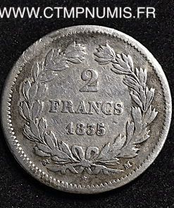2 FRANCS ARGENT LOUIS PHILIPPE I° 1835 M TOULOUSE