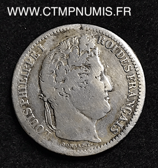 2 FRANCS ARGENT LOUIS PHILIPPE I° 1835 M TOULOUSE