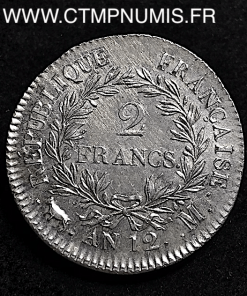 2 FRANCS ARGENT CONSUL AN 12 M TOULOUSE 