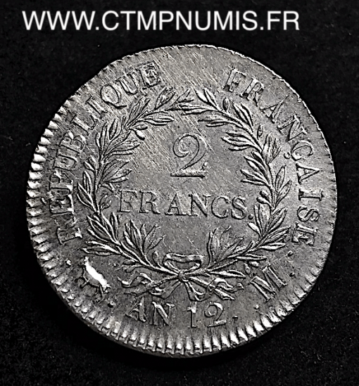 2 FRANCS ARGENT CONSUL AN 12 M TOULOUSE