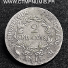 2 FRANCS ARGENT NAPOLEON AN 13 M TOULOUSE