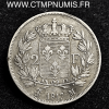 2 FRANCS ARGENT LOUIS XVIII 1817 M TOULOUSE