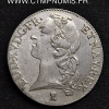 LOUIS XV ECU ARGENT BANDEAU 1742 T NANTES