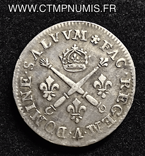 LOUIS XIV 10 SOLS ARGENT AUX INSIGNES 1706