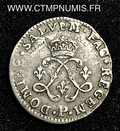 LOUIS XIV 4 SOLS ARGENT AUX 2 L 1692 P DIJON