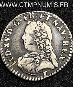 LOUIS XV 1/20 ECU ARGENT  1730 9 RENNES