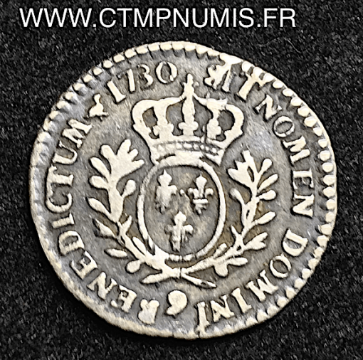 LOUIS XV 1/20 ECU ARGENT  1730 9 RENNES