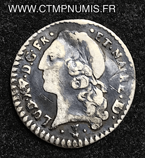 LOUIS XV 1/20 ECU ARGENT DE BEARN 1766 PAU