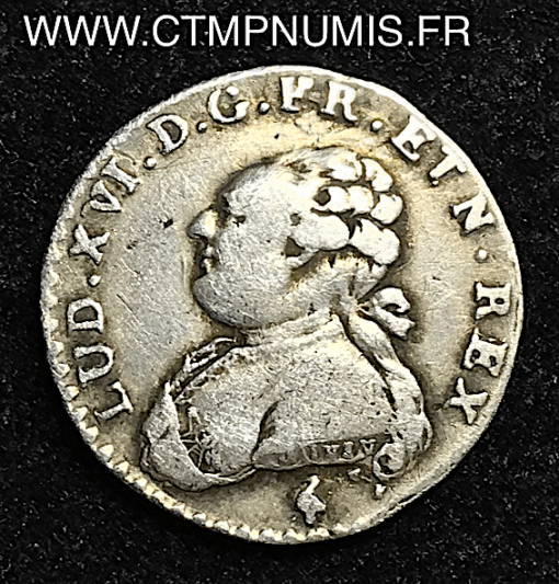 LOUIS XVI 1/20 ECU ARGENT 1783 A PARIS