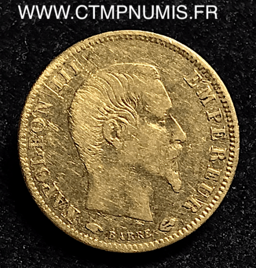 5 FRANCS OR NAPOLEON III  1860 A PARIS ABEILLE