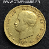 ITALIE 40 LIRE OR NAPOLEON I° 1809 M MILAN