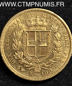 ITALIE SARDAIGNE 100 LIRE OR 1835 TURIN