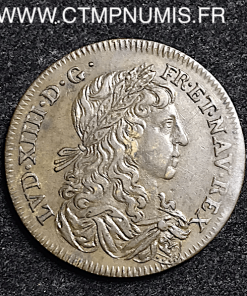 JETON BRONZE LOUIS XIV ND R/ ECU DE FRANCE