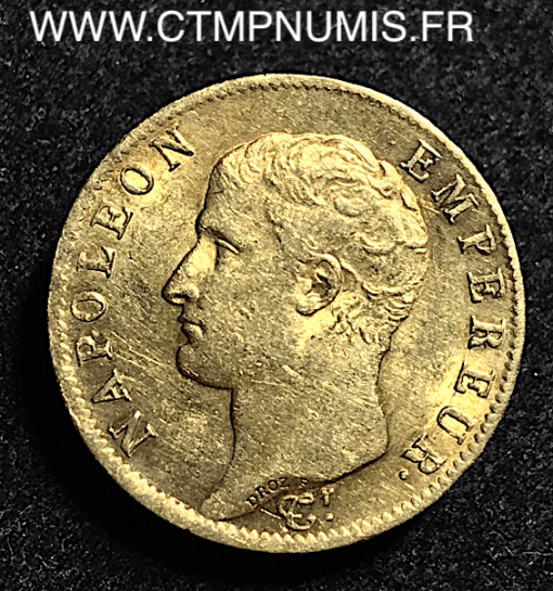 20 FRANCS OR NAPOLEON I° EMPEREUR 1806 A