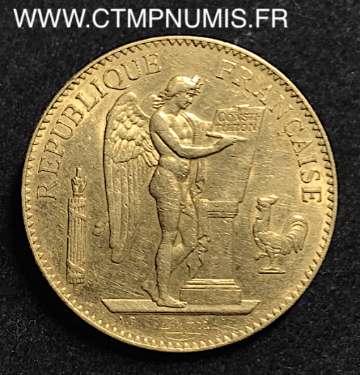 100 FRANCS OR GENIE III° REPUBLIQUE 1879 A