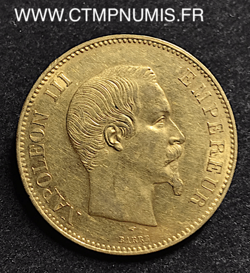 100 FRANCS OR NAPOLEON III 1855 A PARIS