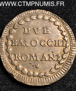 ITALIE VATICAN 2 BAIOCCHI PIE VI XIX (1793)