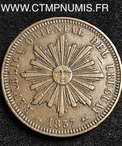 URUGUAY REPUBLIQUE 40 CENTIMOS 1857