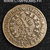 PORTUGAL 10 REIS IOANNES V 1743 TTB