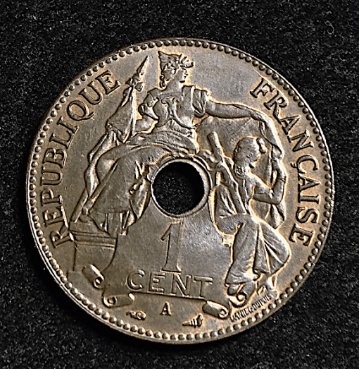 INDOCHINE 1 CENT 1899 A PARIS SUP