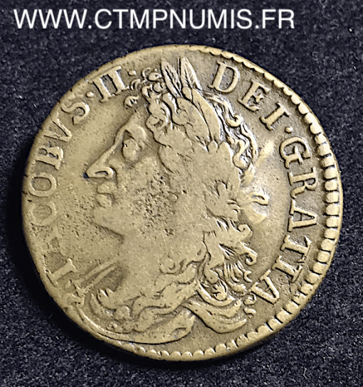 IRLANDE 1/2 CROWN JACQUES II 1689