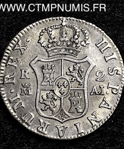 ESPAGNE 2 REALES CHARLES IV 1808 AJ MADRID