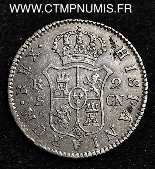 ESPAGNE 2 REALES CHARLES IV 1805 CN SEVILLE