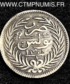 TUNISIE 1/2 PIASTRE ARGENT ALI BEY 1308 (1891) 