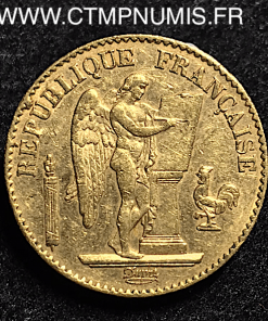 20 FRANCS OR GENIE 1891 A PARIS