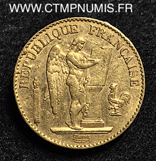 20 FRANCS OR GENIE 1891 A PARIS