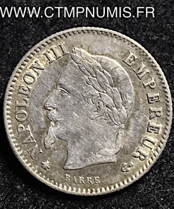 20 CENTIMES ARGENT NAPOLEON III 1867 A PARIS