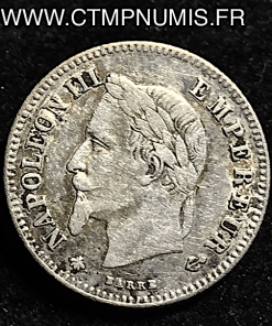 20 CENTIMES ARGENT NAPOLEON III 1866 A PARIS 