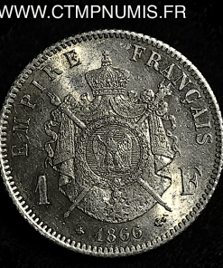 1 FRANC ARGENT NAPOLEON III 1866 A PARIS