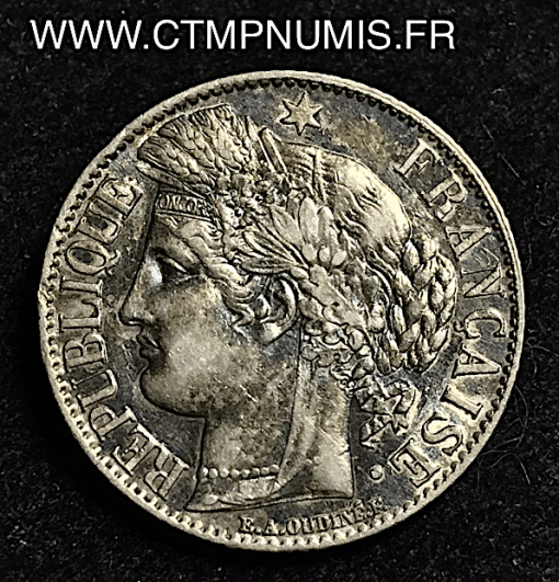 1 FRANC ARGENT CERES III° REPUBLIQUE 1888